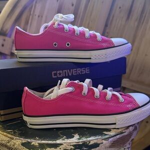 Converse Vibrant Pink Canvas Sneakers